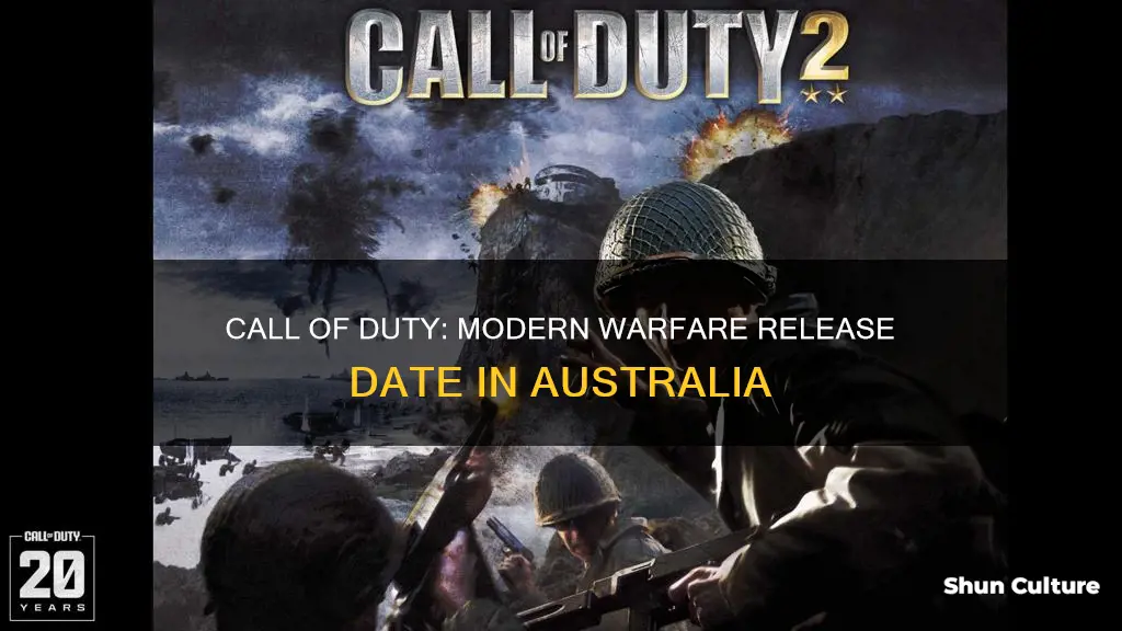 when is cod modern warfare coming out australia