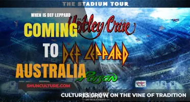 Def Leppard's Australian Tour: Dates and Details