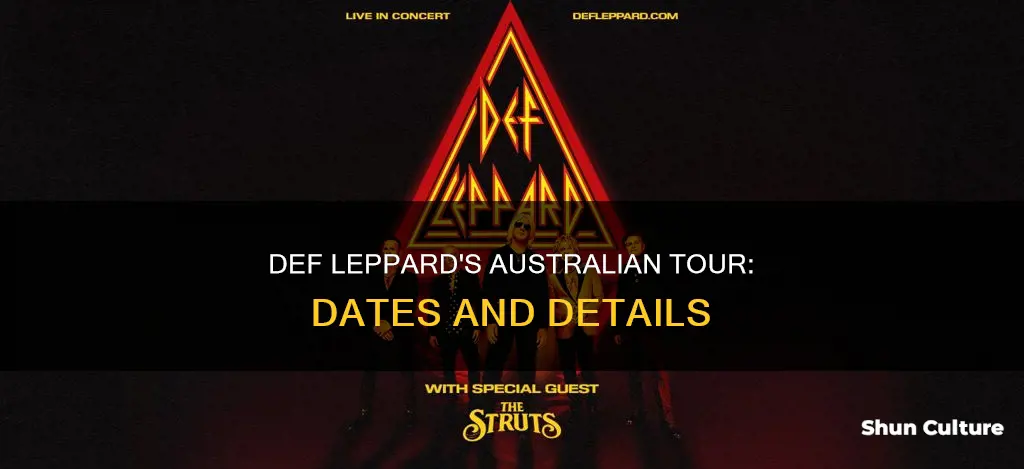 when is def leppard coming to australia