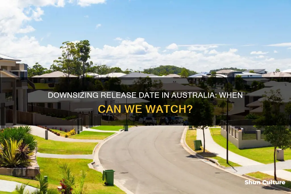 when is downsizing coming out in australia