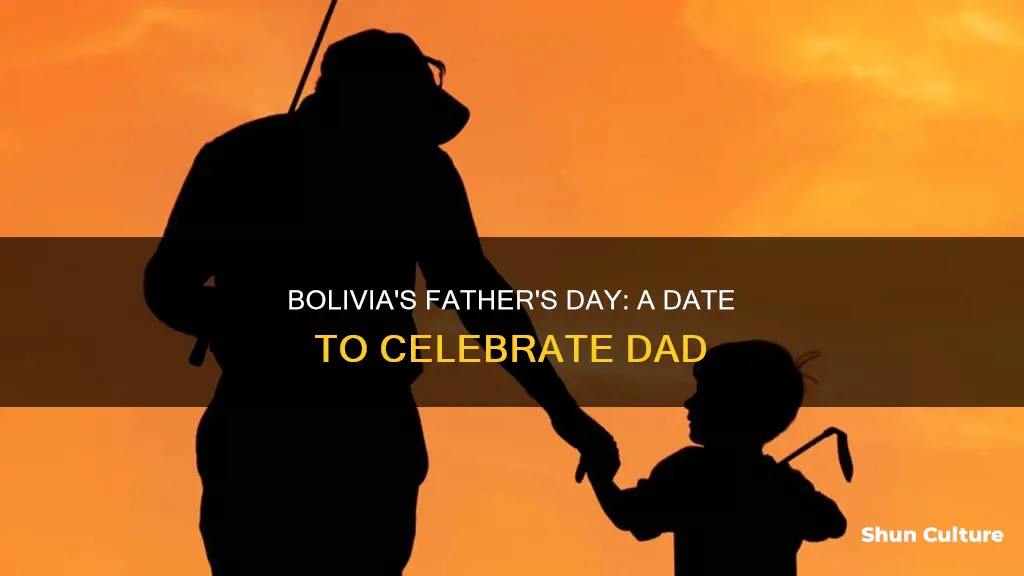 when is fathers day in bolivia