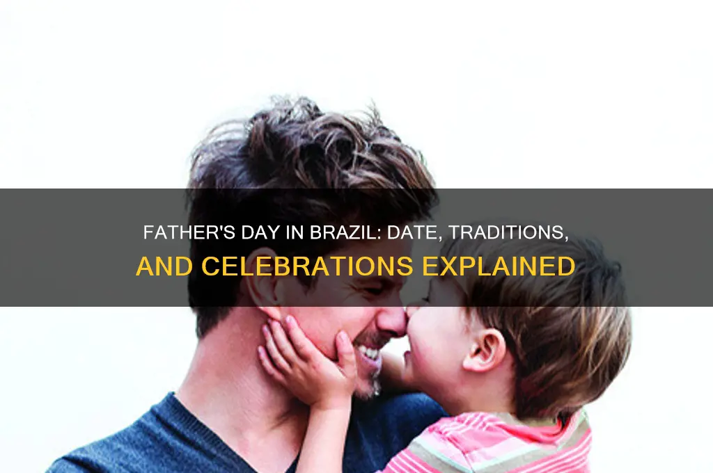 when is fathers day in brazil