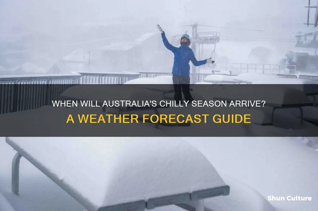 when is it going to be cold in australia