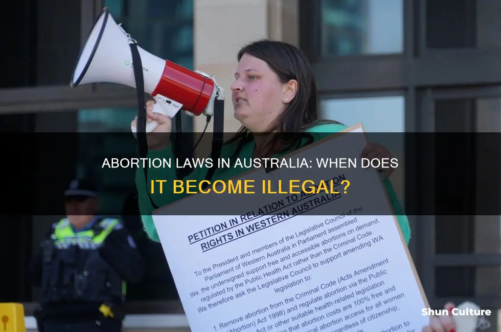 when is it illegal to have an abortion in australia