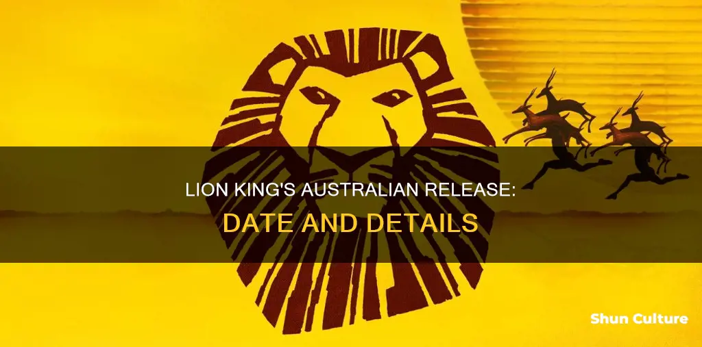 when is lion king coming out australia