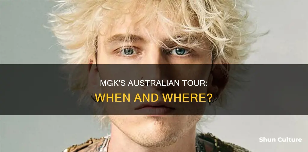 when is mgk coming to australia