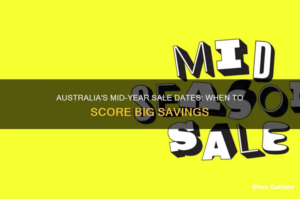 when is mid year sale in australia