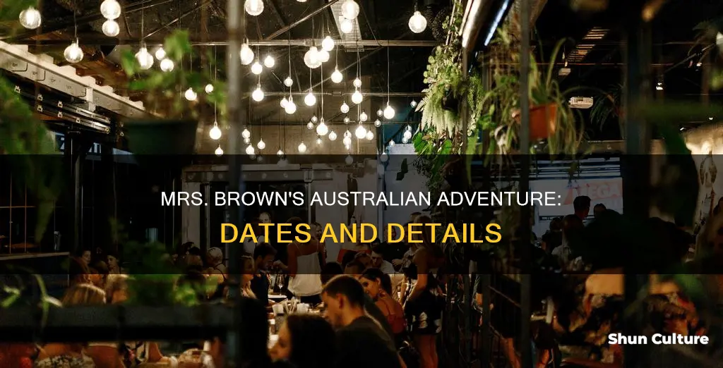 when is mrs brown coming to australia
