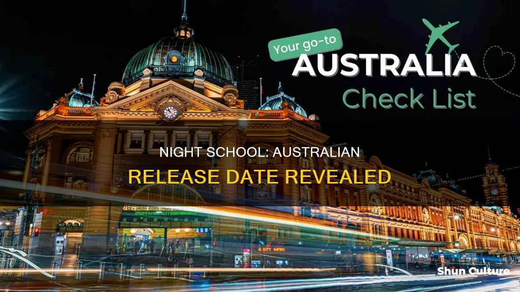 when is night school coming out in australia