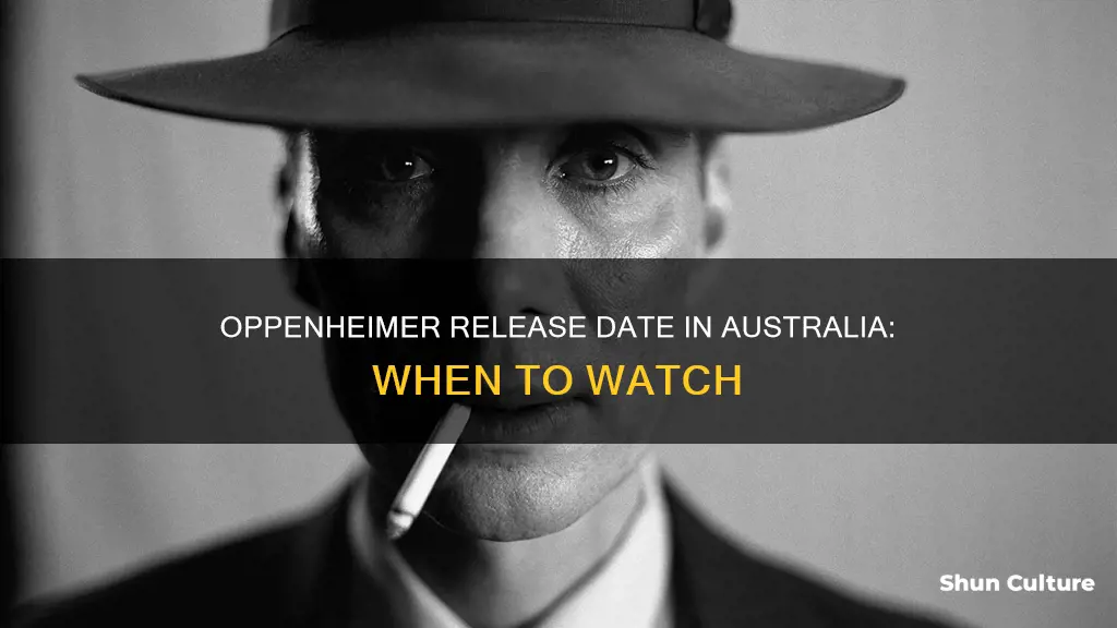 when is oppenheimer coming out in australia