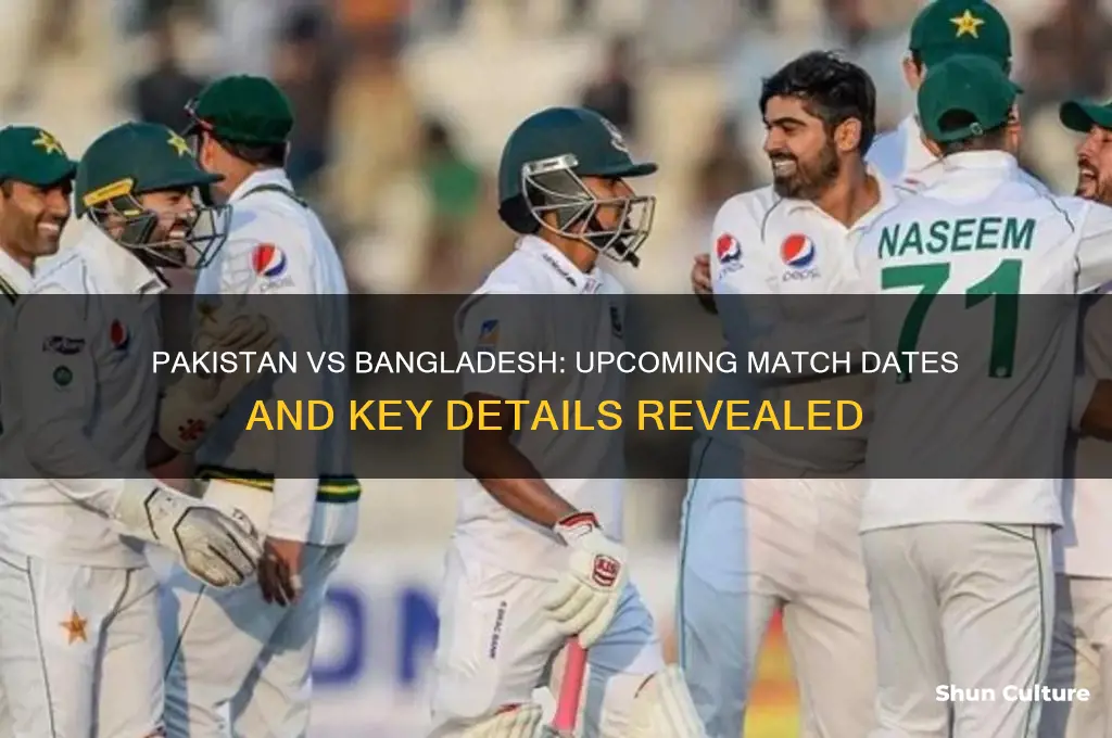 when is pakistan vs bangladesh