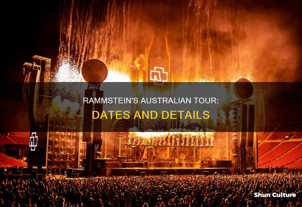 when is rammstein coming to australia