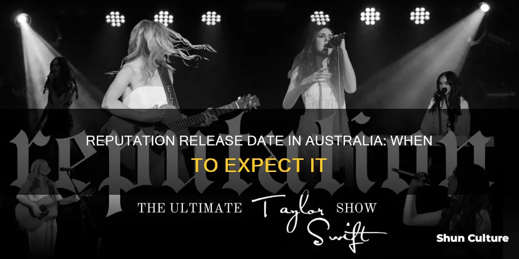 when is reputation coming out in australia