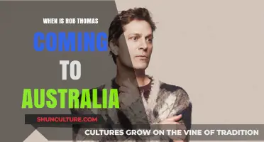 Rob Thomas' Australian Tour Dates: When and Where?