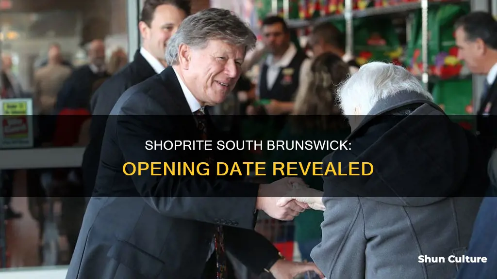 when is shoprite in south brunswick opening