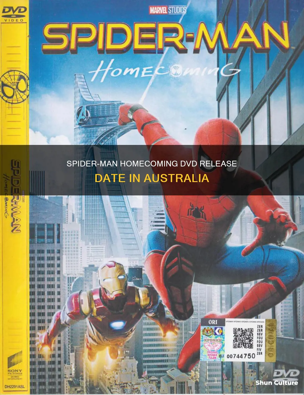 when is spider man homecoming coming out on dvd australia