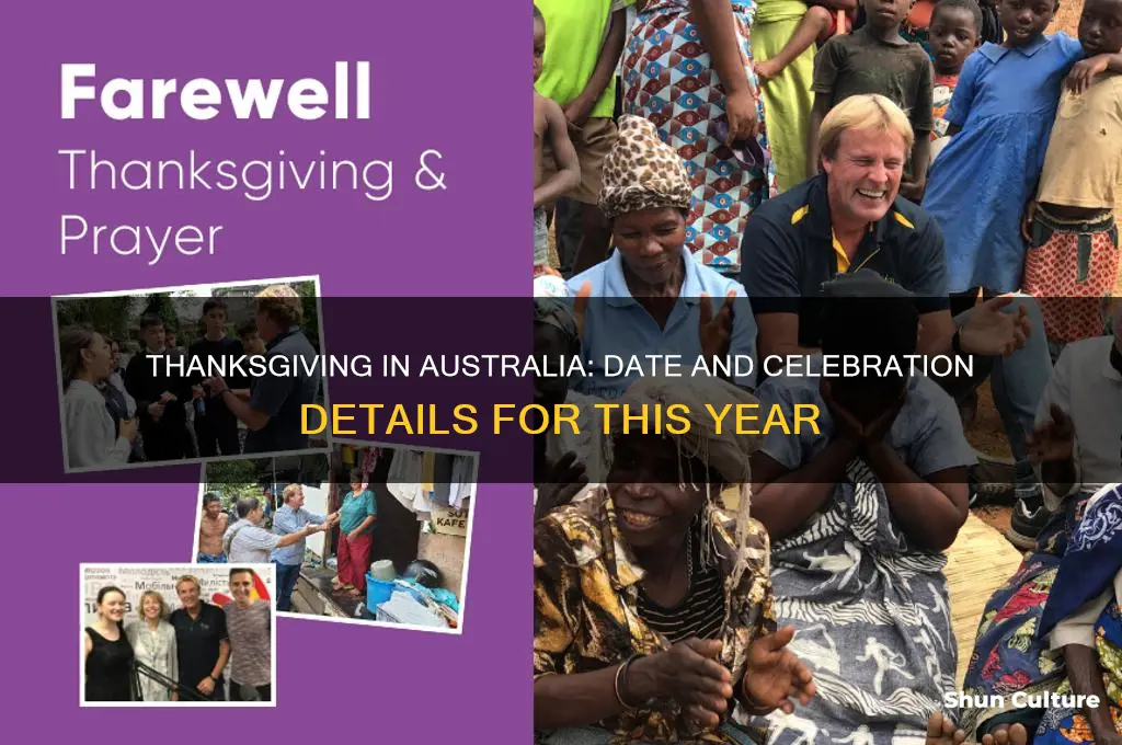 when is thanksgiving celebrated this year in australia