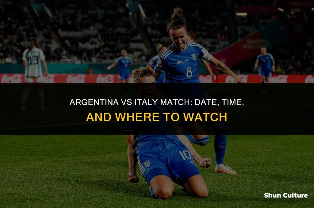 when is the argentina vs italy match