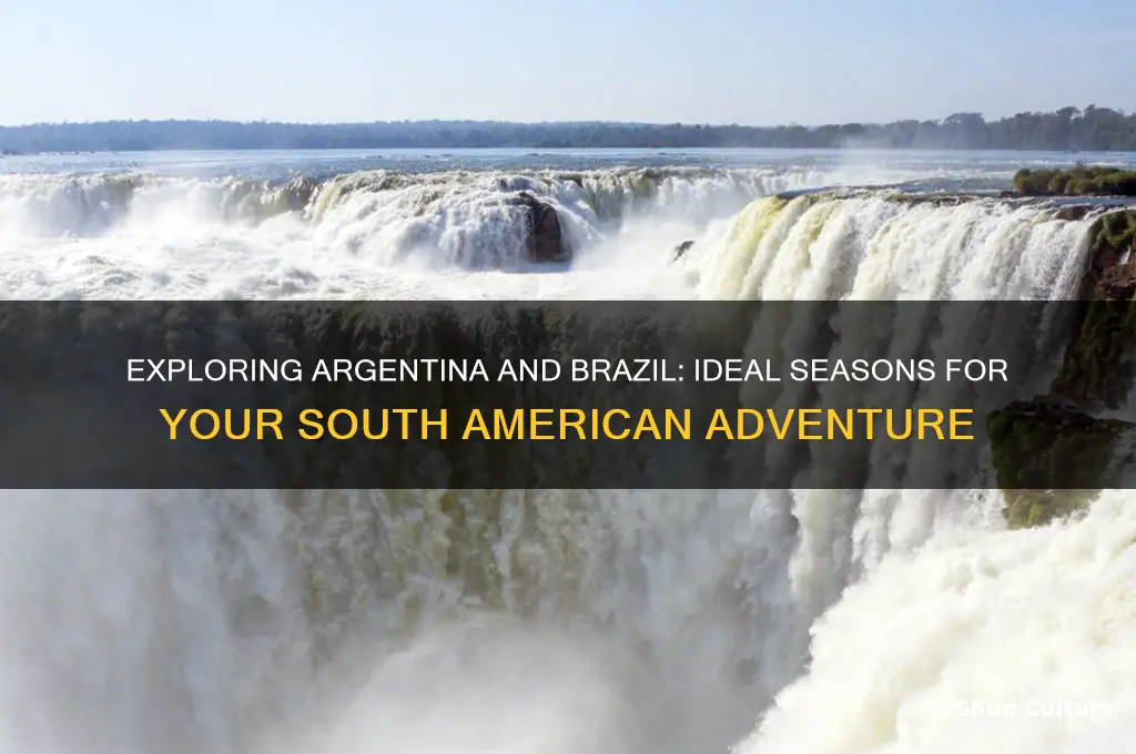 when is the best time to visit argentina and brazil