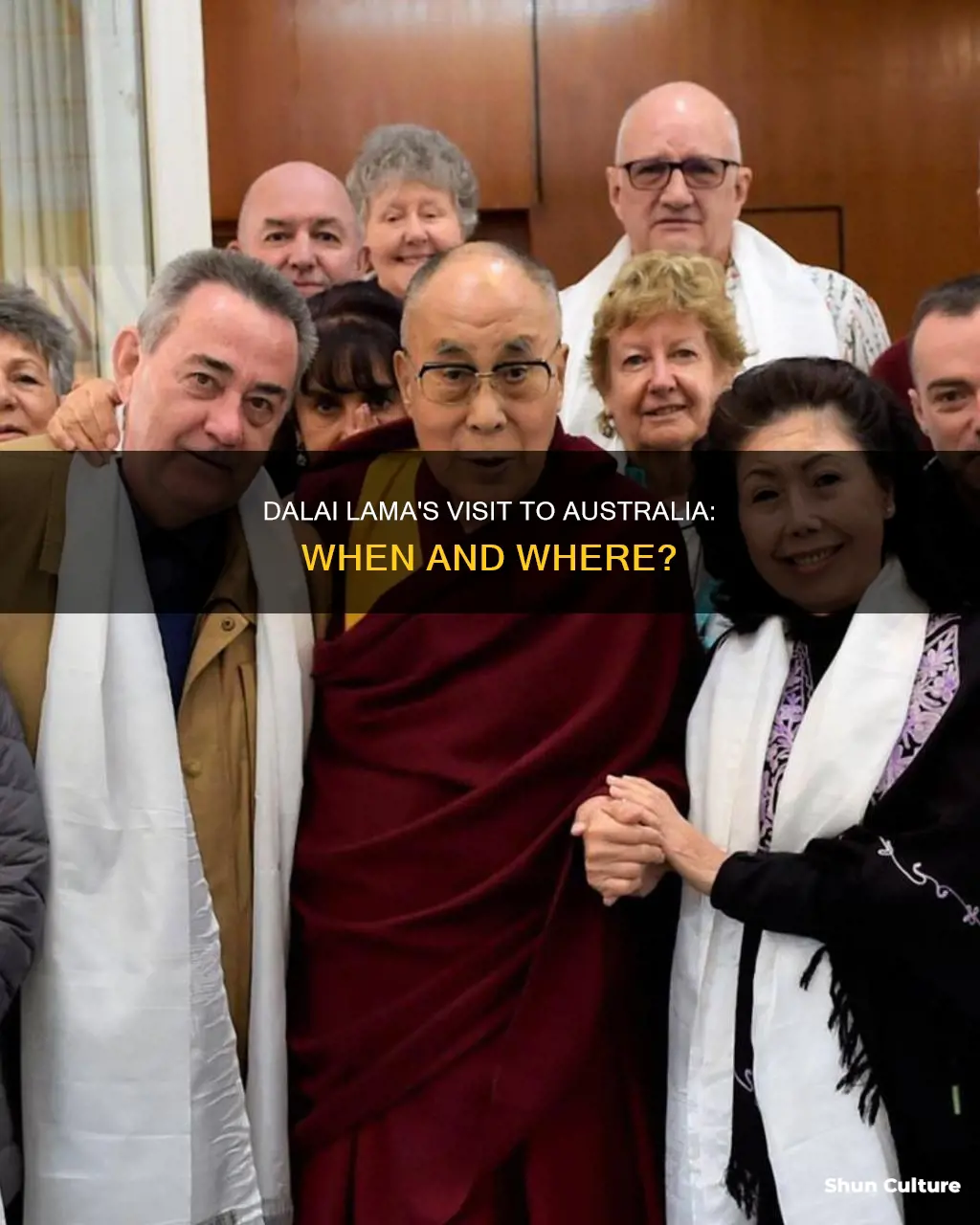 when is the dalai lama coming to australia