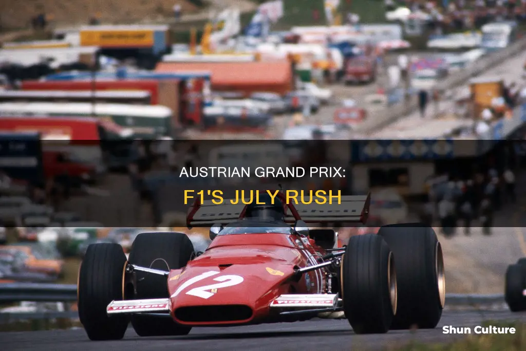 when is the f1 austrian grand prix