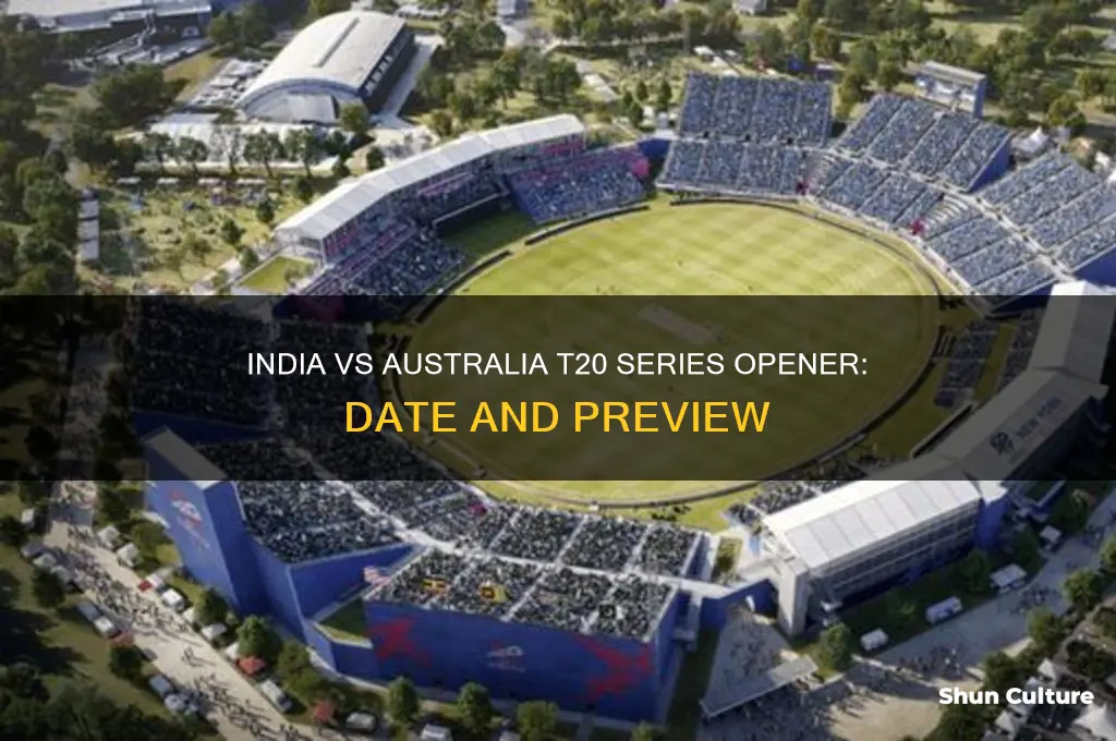 when is the first t20 between india and australia