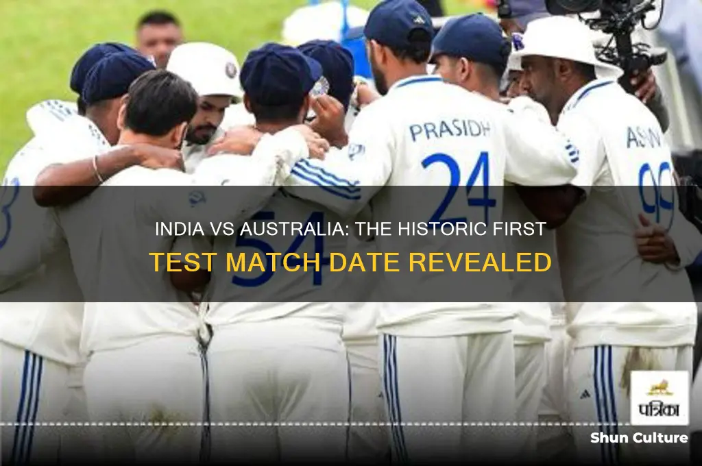 when is the first test between india and australia
