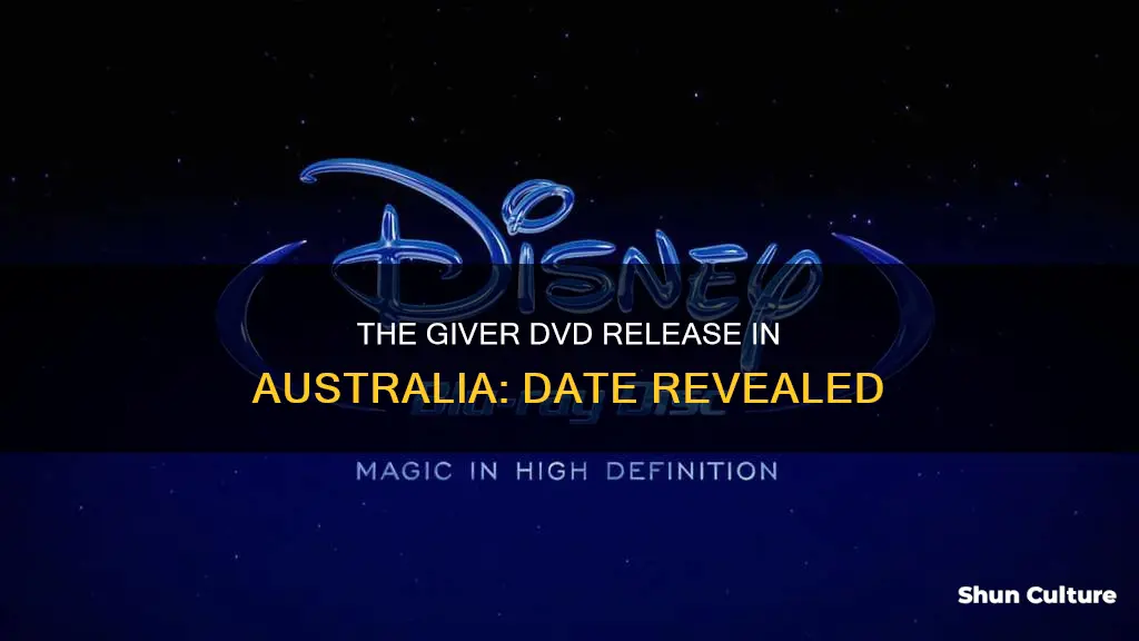 when is the giver coming out on dvd in australia