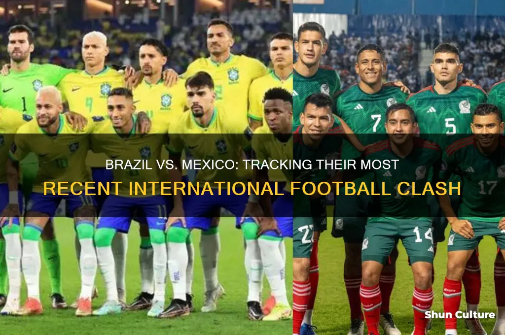 when is the last time brazil played mexico