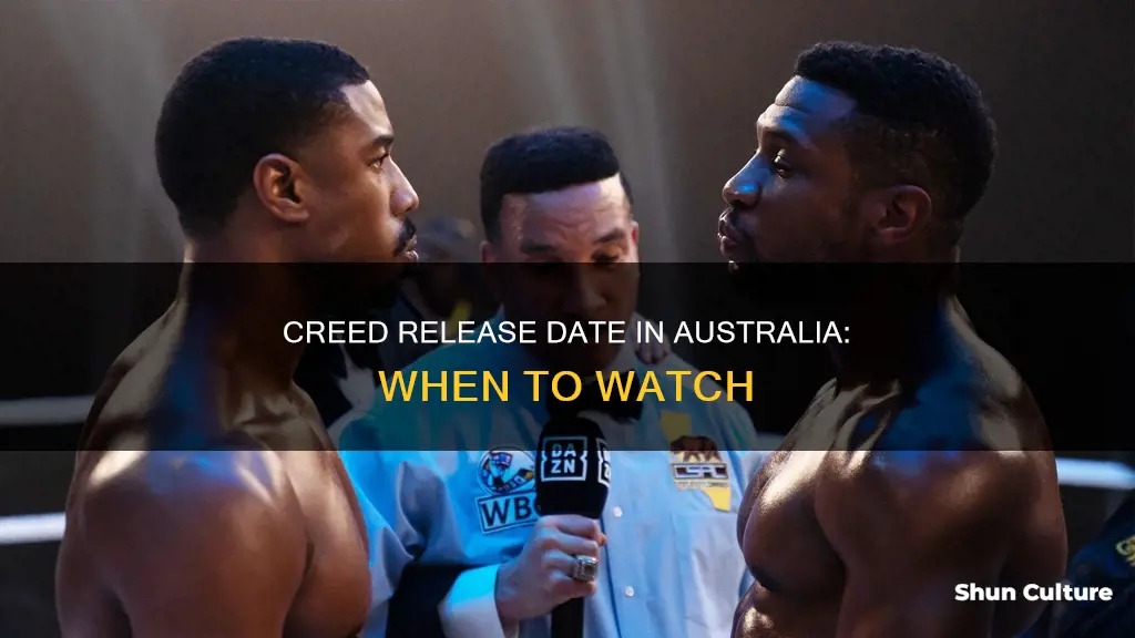 when is the movie creed coming out in australia