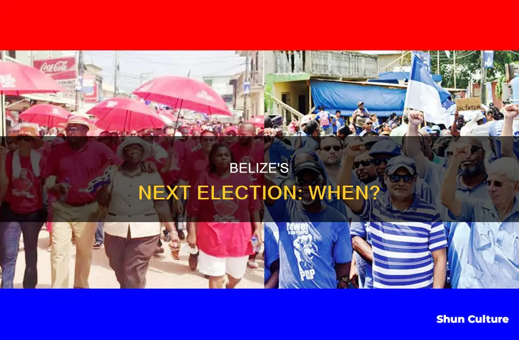 when is the next election in belize