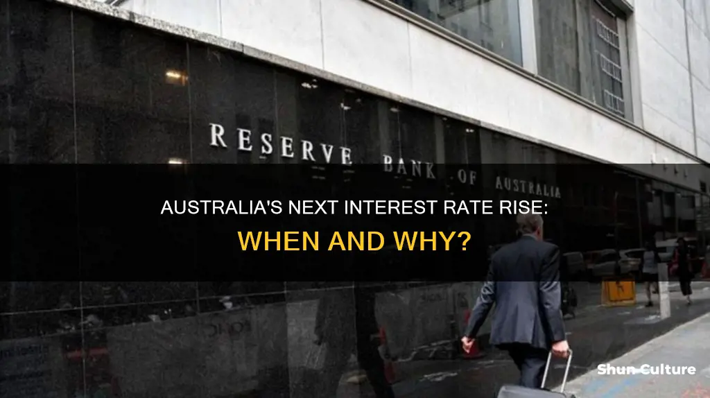 when is the next interest rate rise in australia
