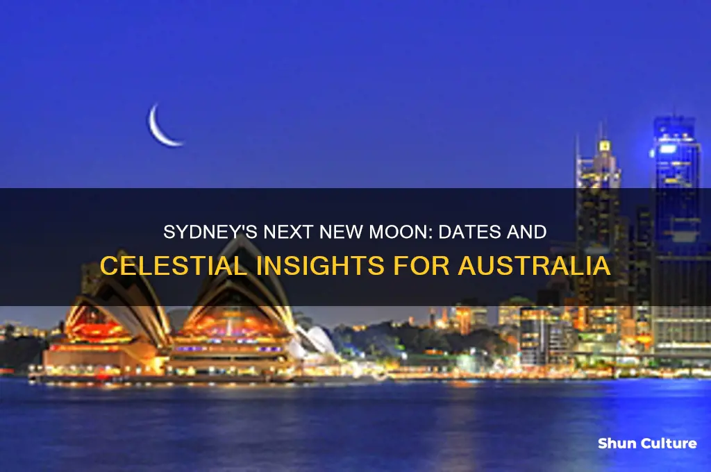 when is the next new moon sydney australia