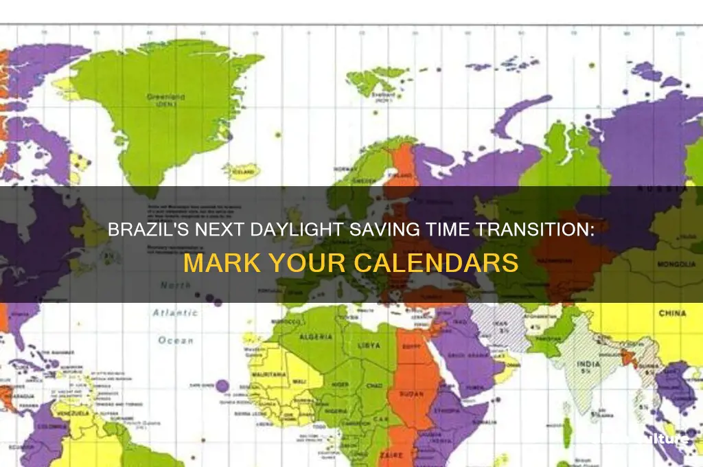 when is the next time change in brazil