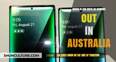 Samsung Galaxy Note 10: Australian Release Date