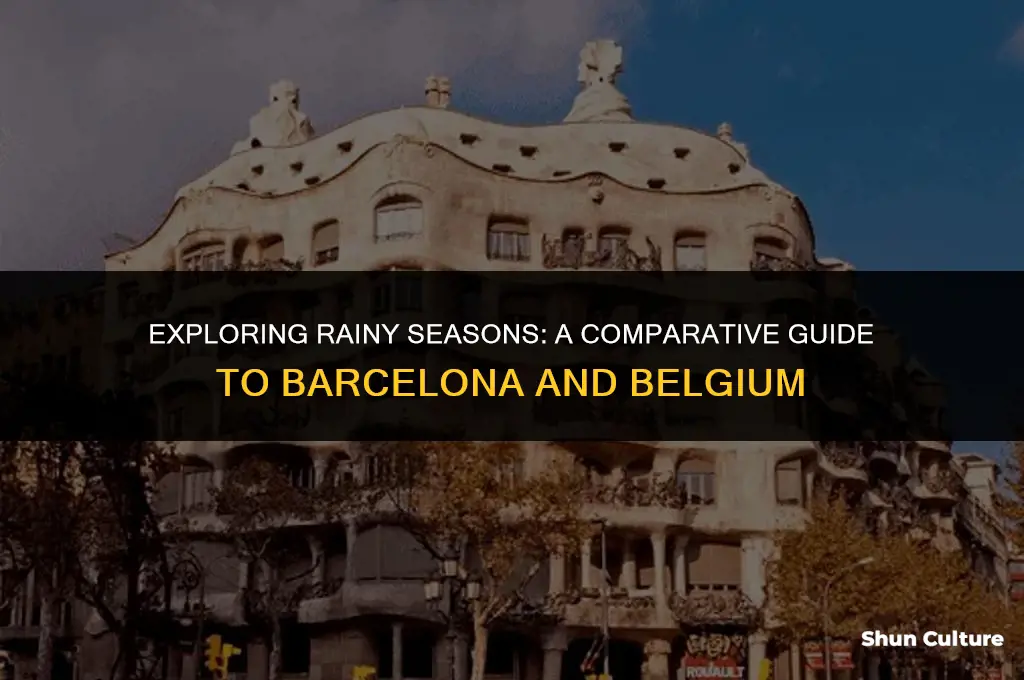 when is the rainy season in barcelona and belgium
