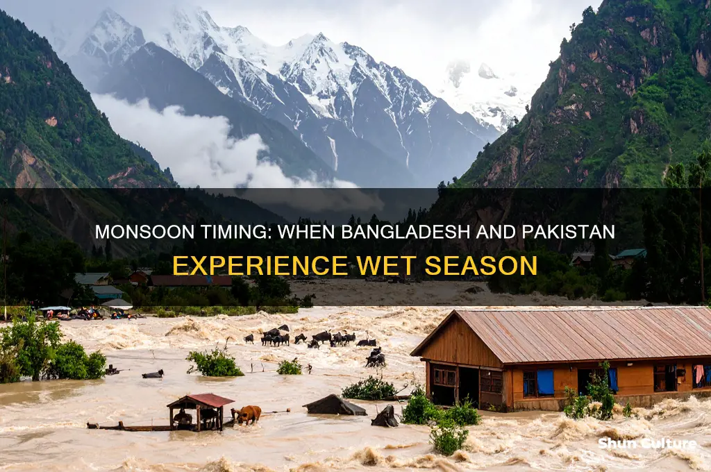 when is the wet monsoon season in bangladesh and pakistan