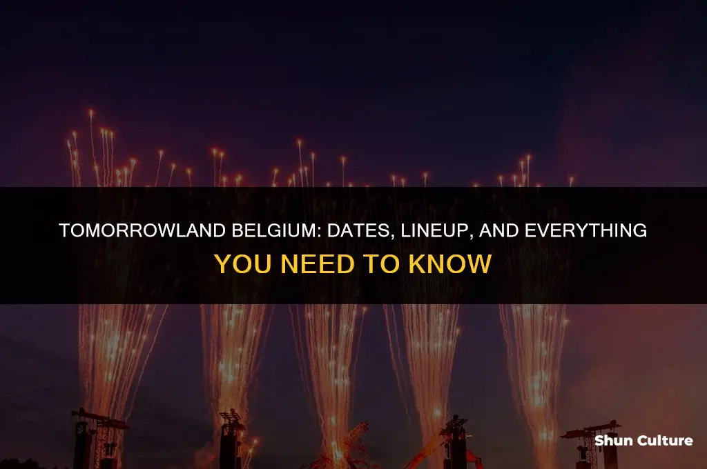 when is tomorrowland belgium
