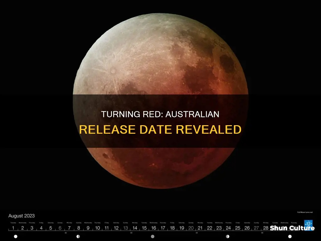 when is turning red coming out in australia