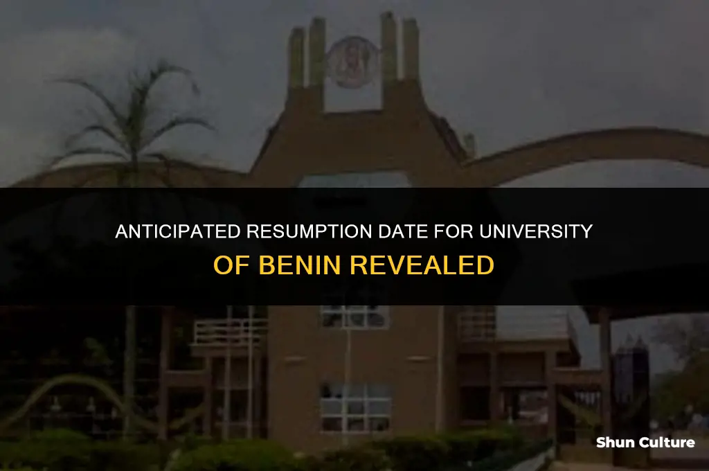 when is university of benin resuming