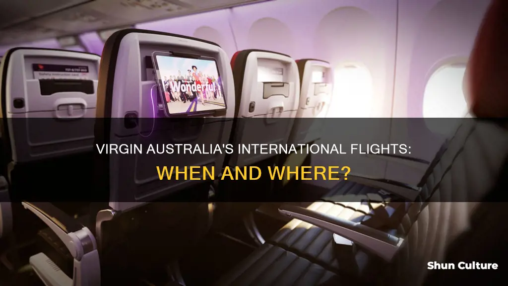 when is virgin australia flying international