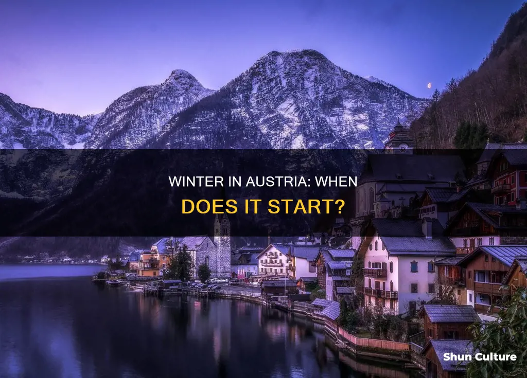 when is winter time in austria