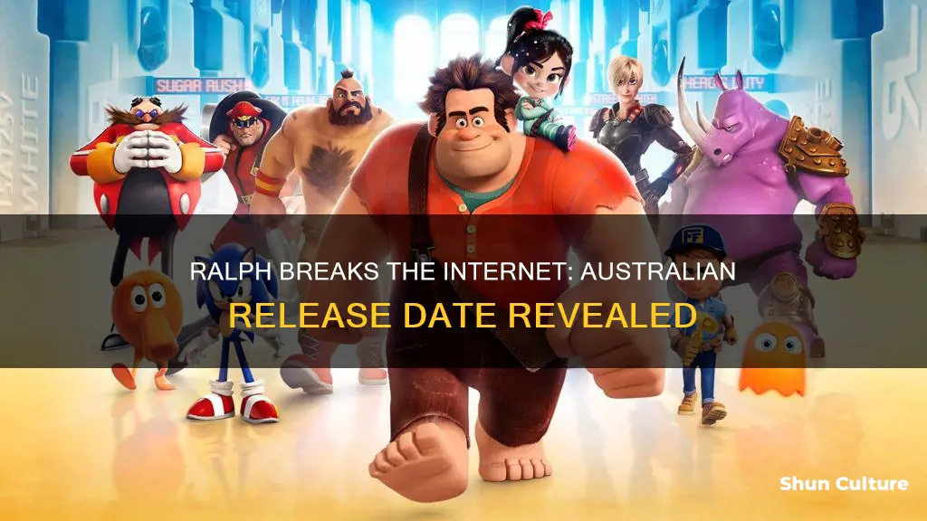 when is wreck it ralph 2 coming out australia