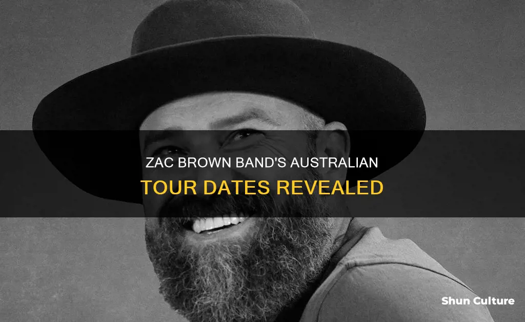 when is zac brown band coming to australia
