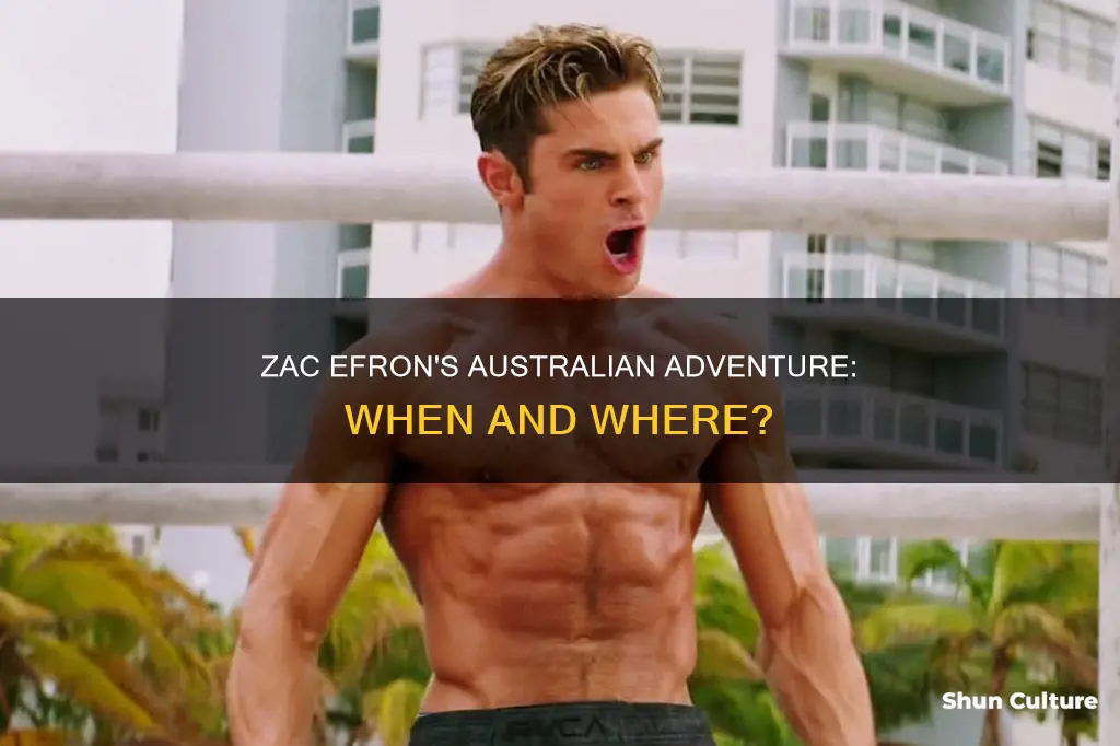 when is zac efron coming to australia