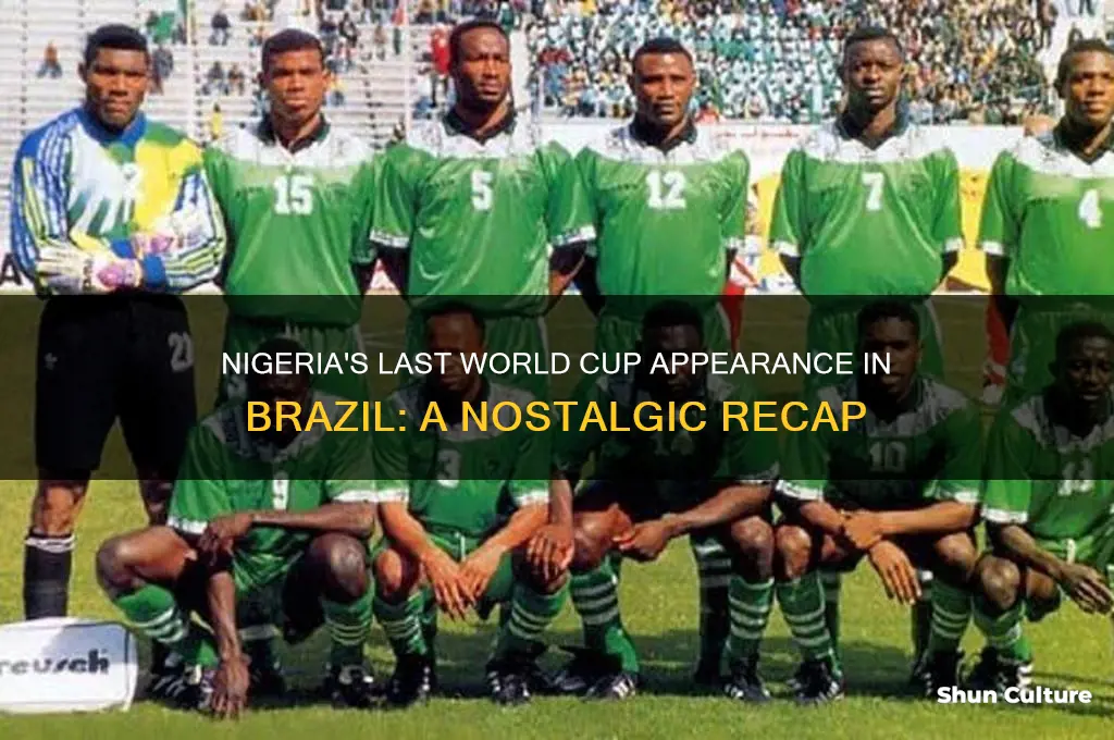 when last did nigeria play world cup in brazil