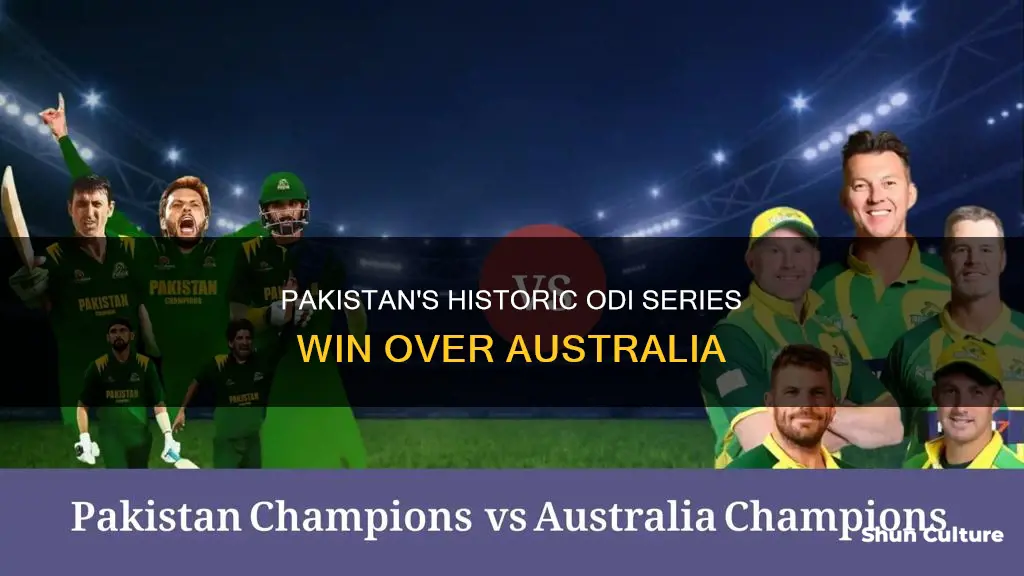 when pakistan won odi series against australia