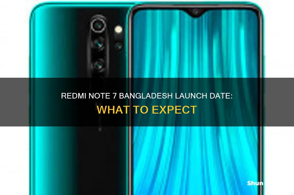 when redmi note 7 will launch in bangladesh