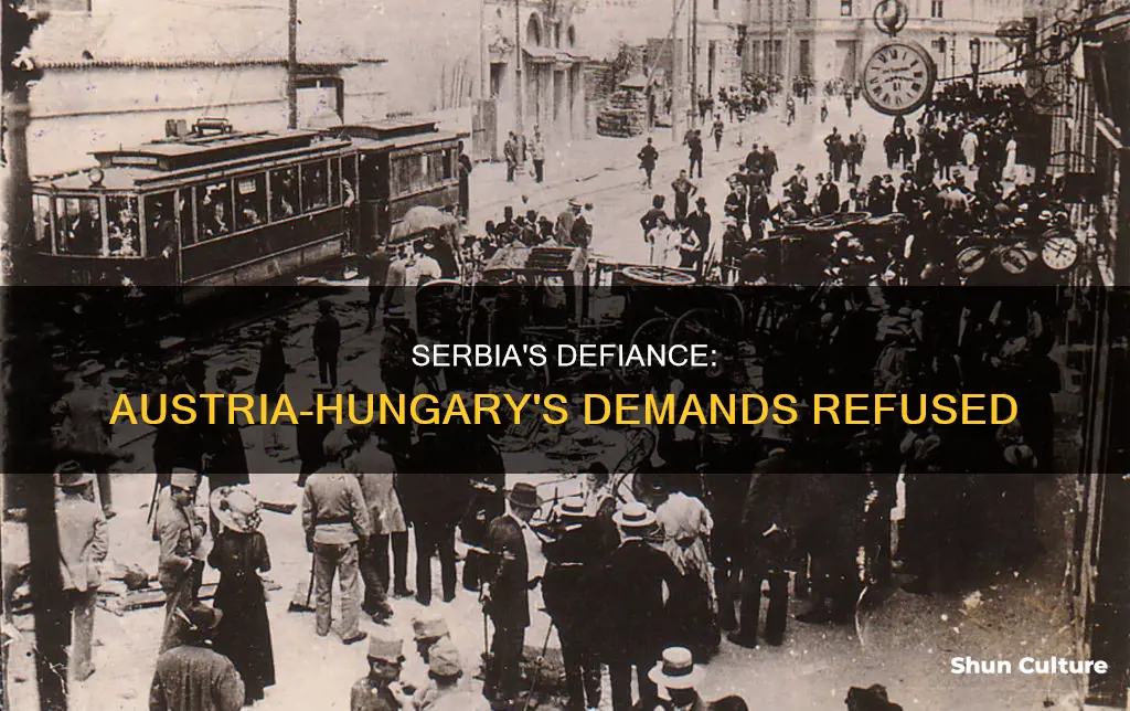 when serbia refuses austria hungary demands