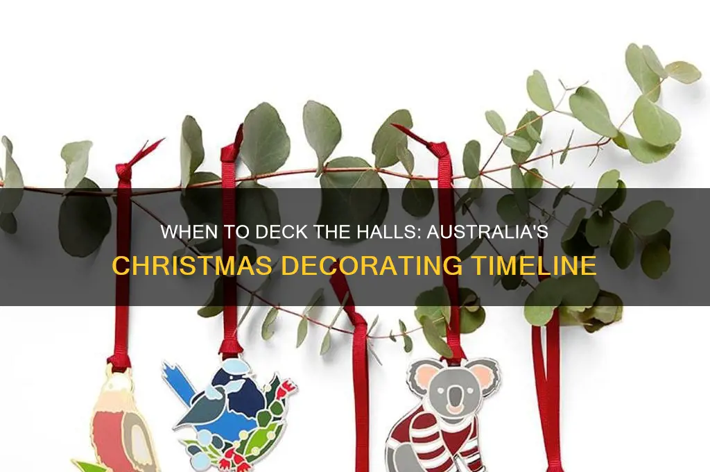 when should christmas decorations go up in australia